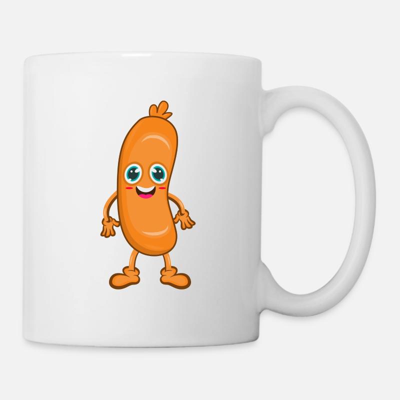 Saucisse - Mug blanc - blanc