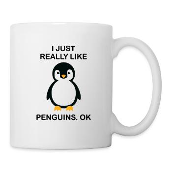 Penguin Lover Gift, Funny Animal Lover, Penguin Lo - Mug - white - Right