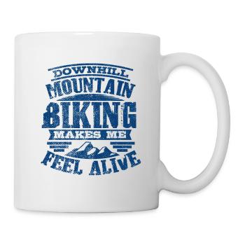 Downhill mountain bike - Mug - white - Right