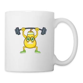 Fitness Sport Birne - Tasse - Weiß - Rechts