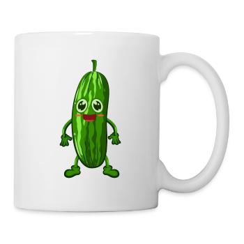 Gurke - Tasse - Weiß - Rechts