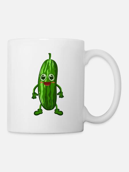Gurke - Tasse - Weiß