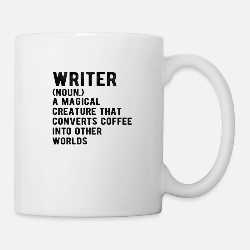 WRITING / AUTHOR: Writer Definition - Tasse - Weiß