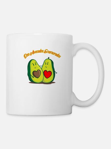 Avocados in Love - Couple, Couples - Mug - white