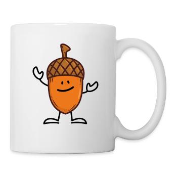 Acorn autumn oak tree - Mug - white - Right