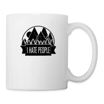 I Hate People - Tasse - Weiß - Rechts
