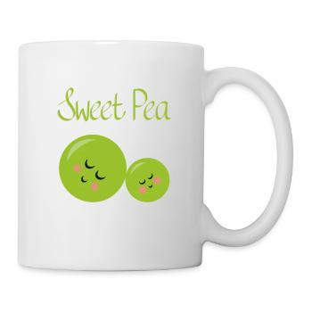 Süße Erbse - Tasse - Weiß - Rechts