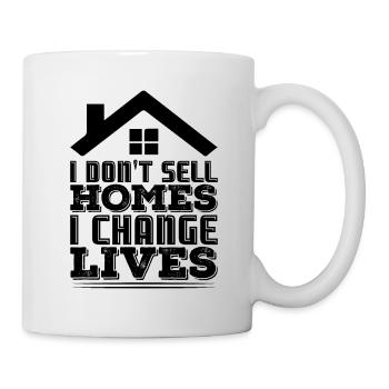 Immobilienmakler Weihnachten Geschenk - Tasse - Weiß - Rechts