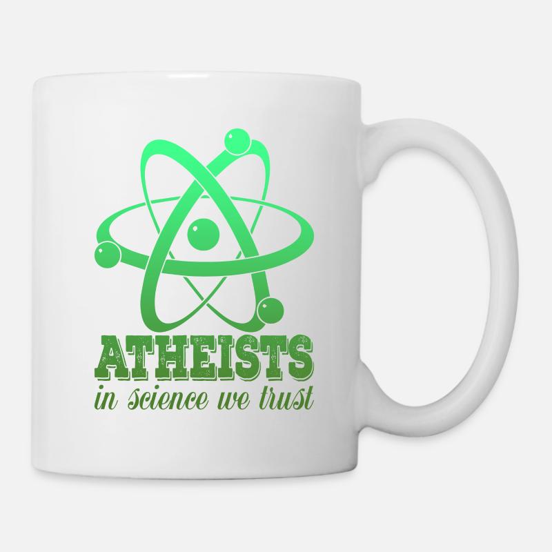 Dieu athée athée drôle disant - Mug blanc - blanc
