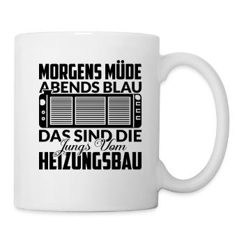 Heizungsbau Heizungsbauer Spruch Azubi - Tasse - Weiß - Rechts