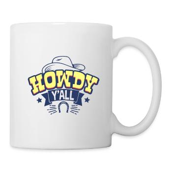 Cowboy cheval cavalier - Mug blanc - blanc - Droite