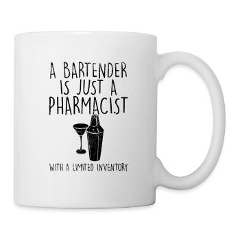 Barkeeper - Tasse - Weiß - Rechts