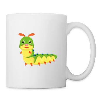 Raupe Comic - Tasse - Weiß - Rechts