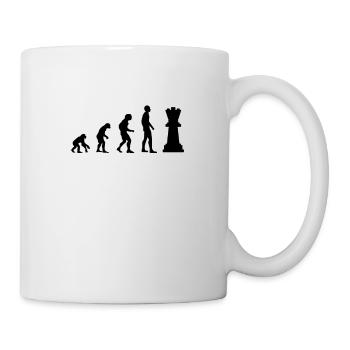 Schach Schachmatt & Schachmeister Herren T-Shirt - Tasse - Weiß - Rechts