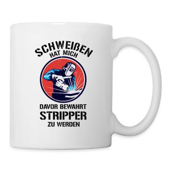 Schweißen Schweißer - Tasse - Weiß - Rechts