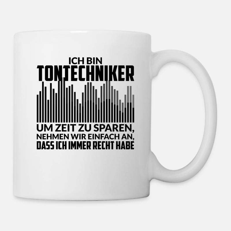 Tontechniker Tontechnik Veranstaltungstechnik - Tasse - Weiß