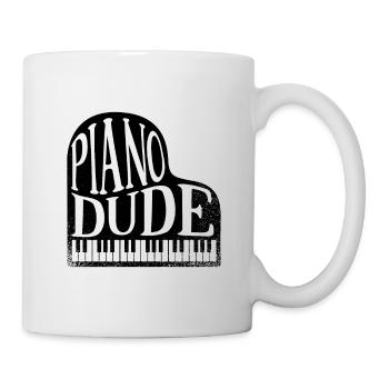 Piano piano dude - Mug - white - Right