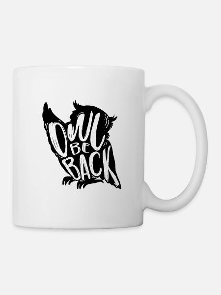 Eule - Tasse - Weiß