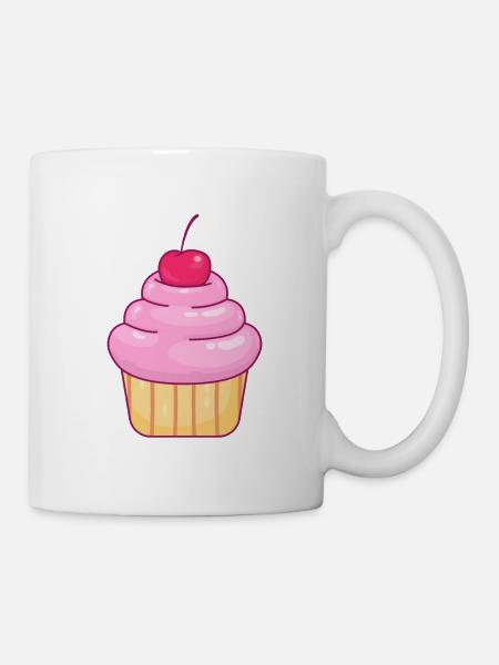 Cupcake Muffin - Tasse - Weiß