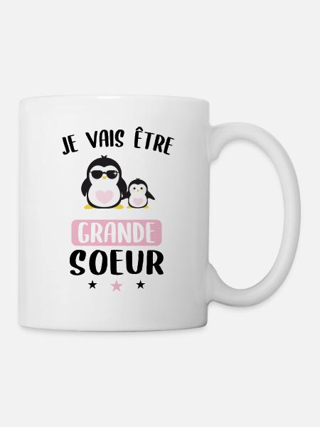 Bientôt grande soeur - future grande sœur - Mug blanc - blanc