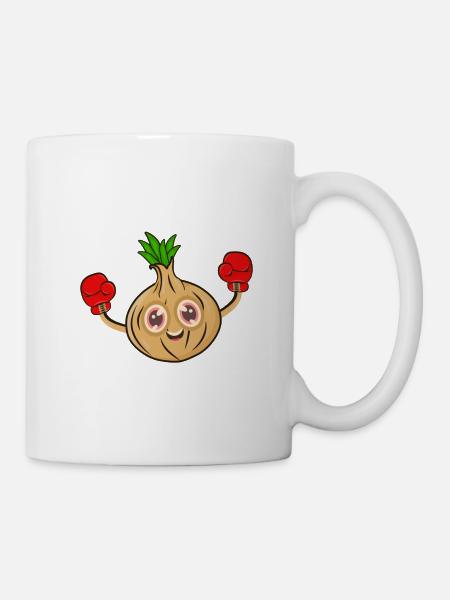 Zwiebel Boxer Boxen - Tasse - Weiß
