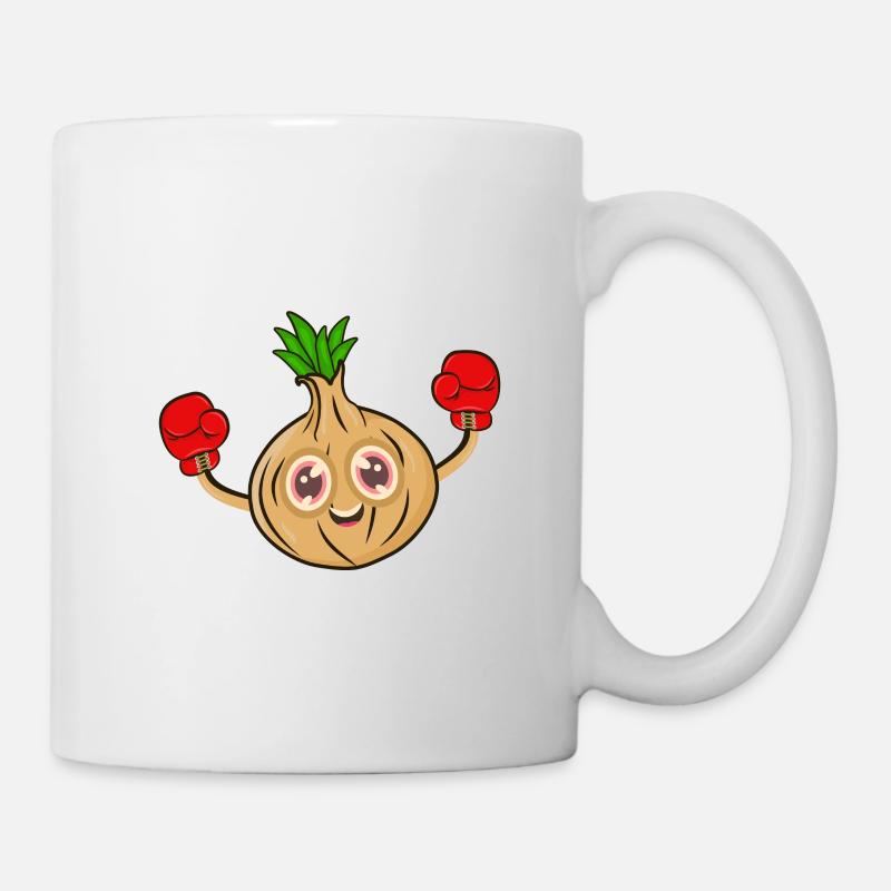 Zwiebel Boxer Boxen - Tasse - Weiß