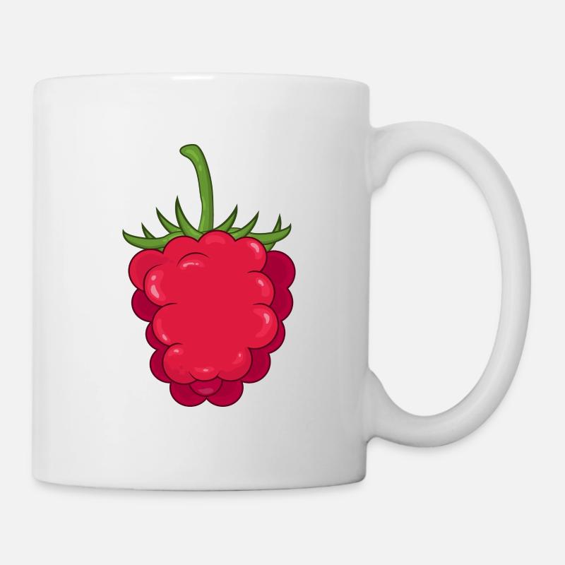 Himbeere - Tasse - Weiß