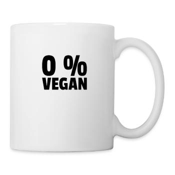 Carnivore Diet Anti-Vegan: 0% vegan - Mug - white - Right