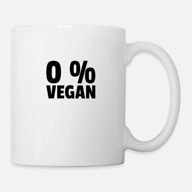Carnivore Diet Anti-Vegan: 0% vegano - Tazza - bianco