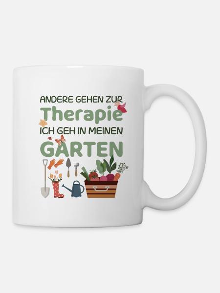 Therapie Garten - Tasse - Weiß
