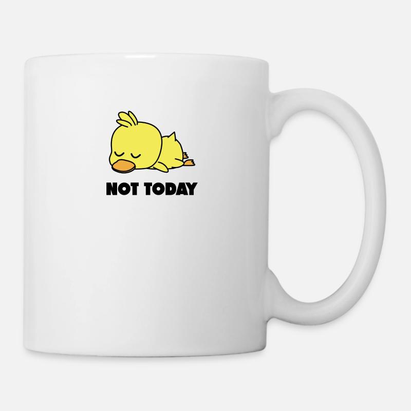 Not Today Duck Lazy Duck Funny - Mug - white