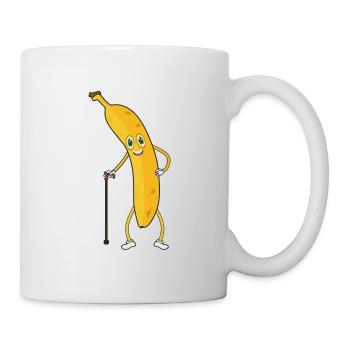 Alte Banane Opa Rentner - Tasse - Weiß - Rechts