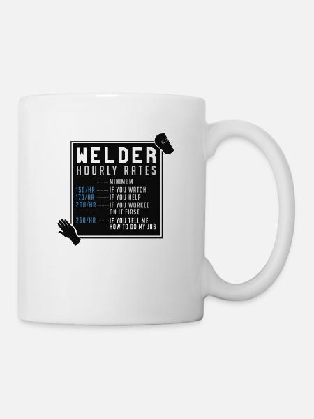 Schweißer - Tasse - Weiß