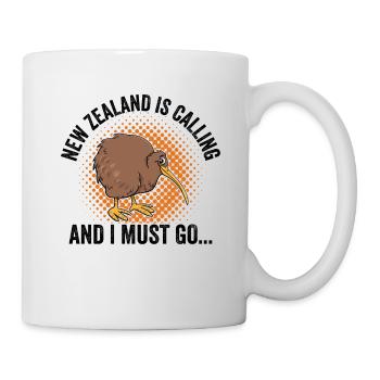 Drôle Nouvelle-Zélande New Zealand Kiwi Cadeau - Mug blanc - blanc - Droite