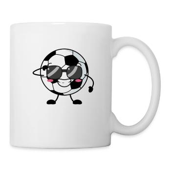 Fußball - Tasse - Weiß - Rechts