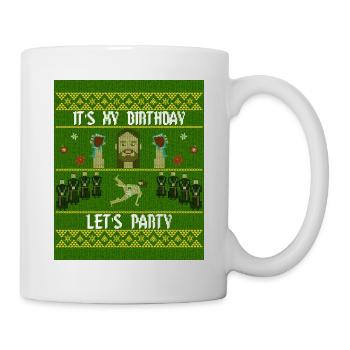 Jésus a un cadeau drôle d'anniversaire - Mug blanc - blanc - Droite