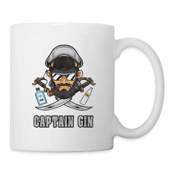 Gin disant cadeau drôle tonique potable capitaine - Mug blanc - blanc - Droite