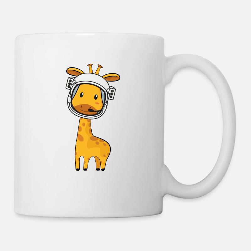 Giraffe Astronaut - Tasse - Weiß