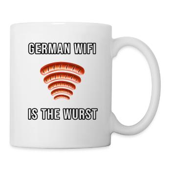 Bratwurst German Wifi Funny Saying Gift Sausage - Mug - white - Right