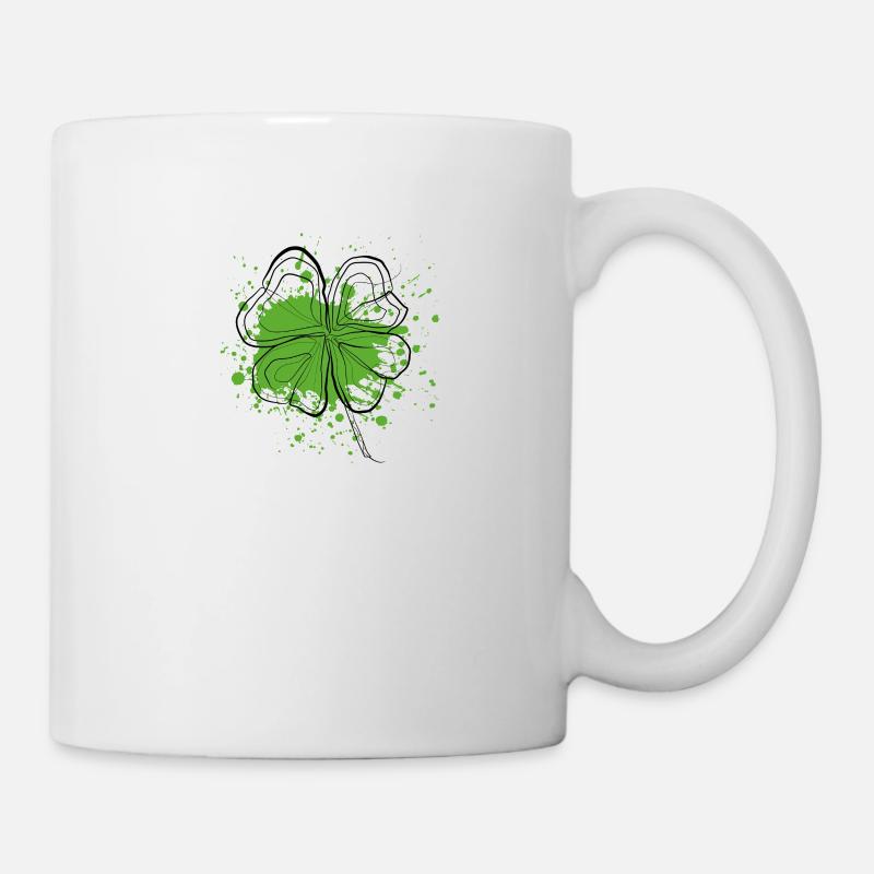 Kleeblatt Klee - Tasse - Weiß