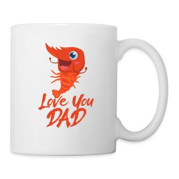 Hab dich lieb Papa - Tasse - Weiß - Rechts