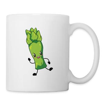 Spargel - Tasse - Weiß - Rechts