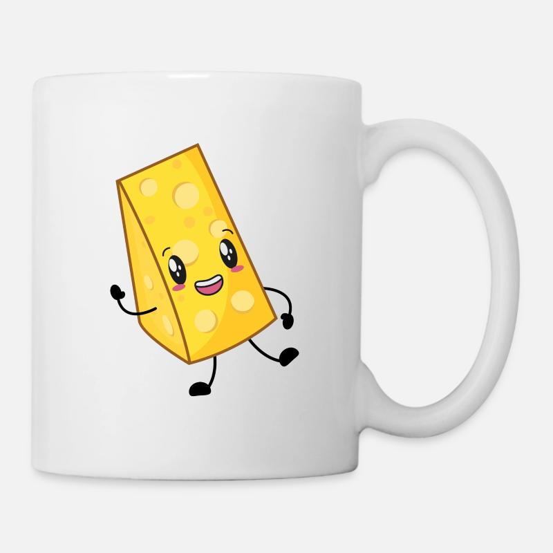 Käse - Tasse - Weiß