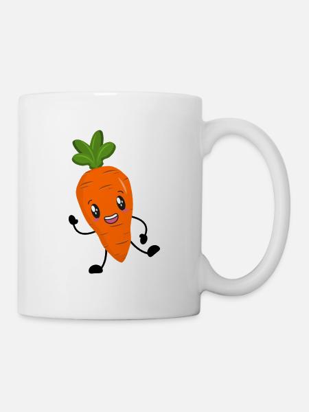Möhre - Tasse - Weiß