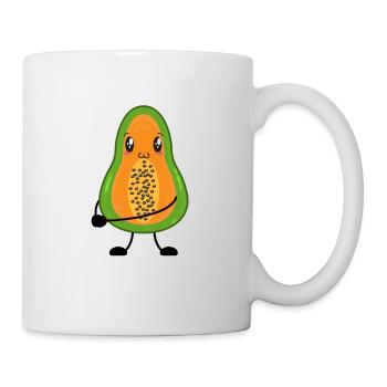 Papaya - Tasse - Weiß - Rechts