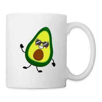 Avocado - Tasse - Weiß - Rechts