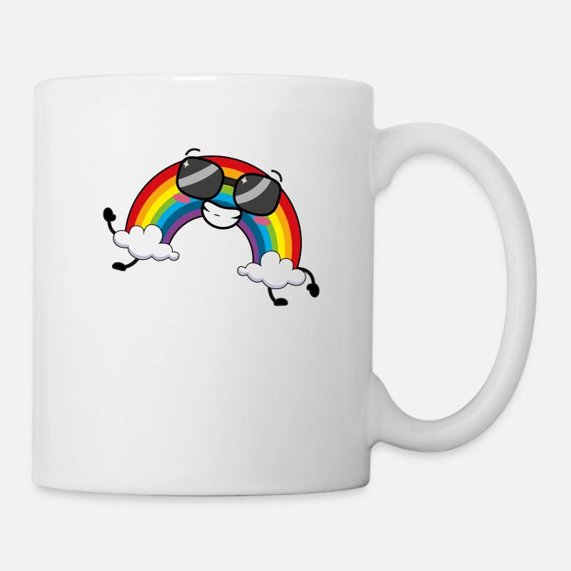 arc en ciel - Mug blanc - blanc