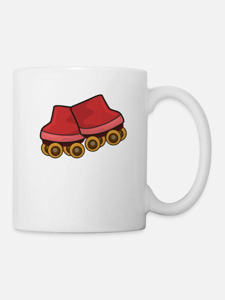 Roller skates roller skating - Mug - white