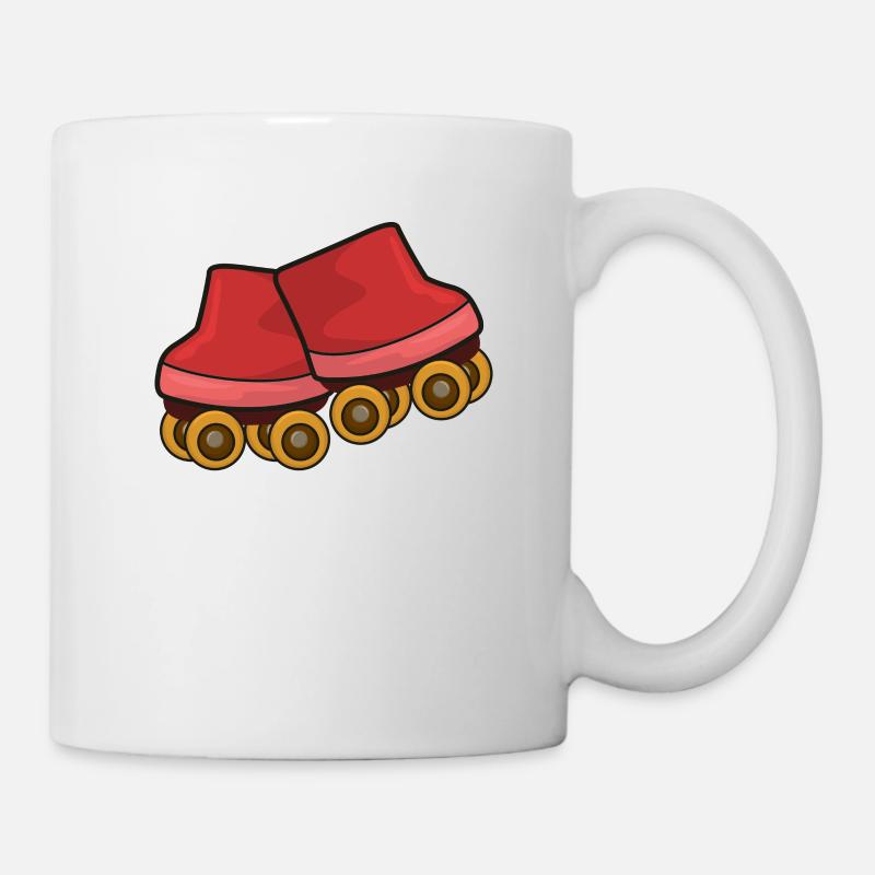 Rollschuhe Rollschuhlaufen - Tasse - Weiß