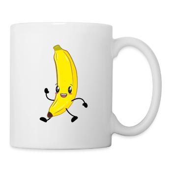 banane - Mug blanc - blanc - Droite